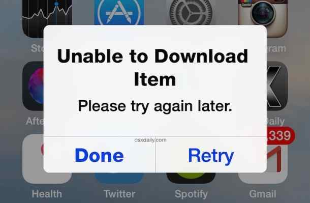 苹果出现unable to download app的解决方法