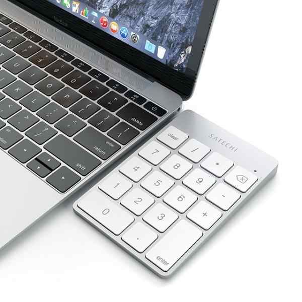 Satechi推超薄铝质无线数字键盘 搭配新款MBP风格