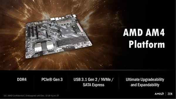 AMD Zen新一代桌面处理器