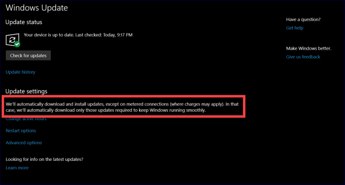 Windows 10新版调整：流量上网模式将下载“确保系统流畅”的更新