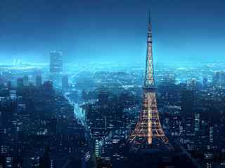 法国巴黎美景图片 法国巴黎建筑壁纸 巴黎城市夜景桌面