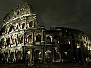 罗马古建筑风景图片 罗马自然风光桌面壁纸 罗马建筑风光图