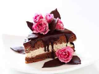 美食壁纸_美味巧克力蛋糕图片_巧克力蛋糕高清壁纸