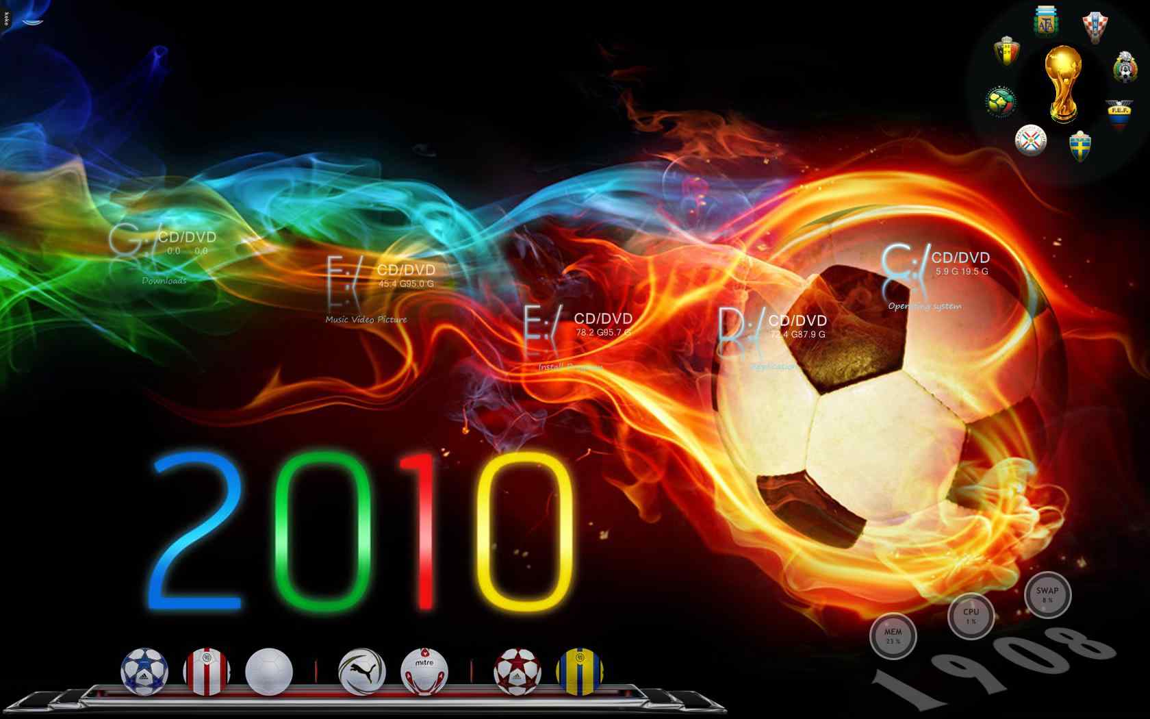 2010世界杯主题桌
