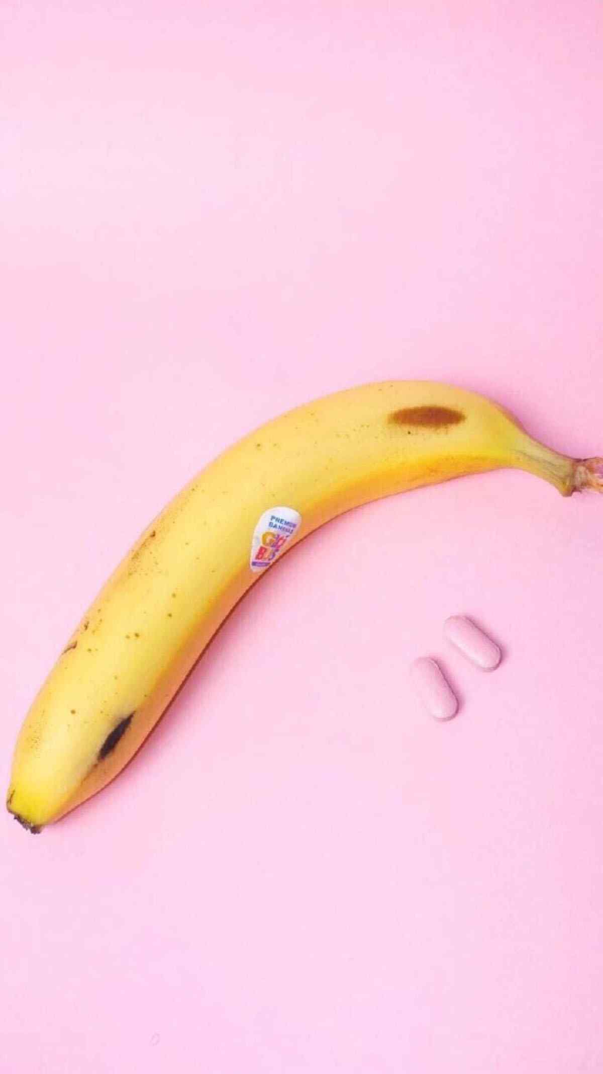 韩国风小清新创意香蕉图片手机壁纸