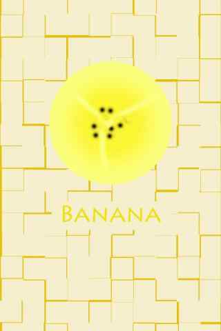 香蕉英文字母图片手机壁纸