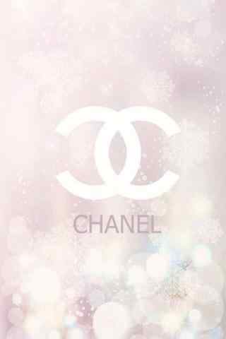 Chanel香奈儿logo粉色梦幻图案手机壁纸