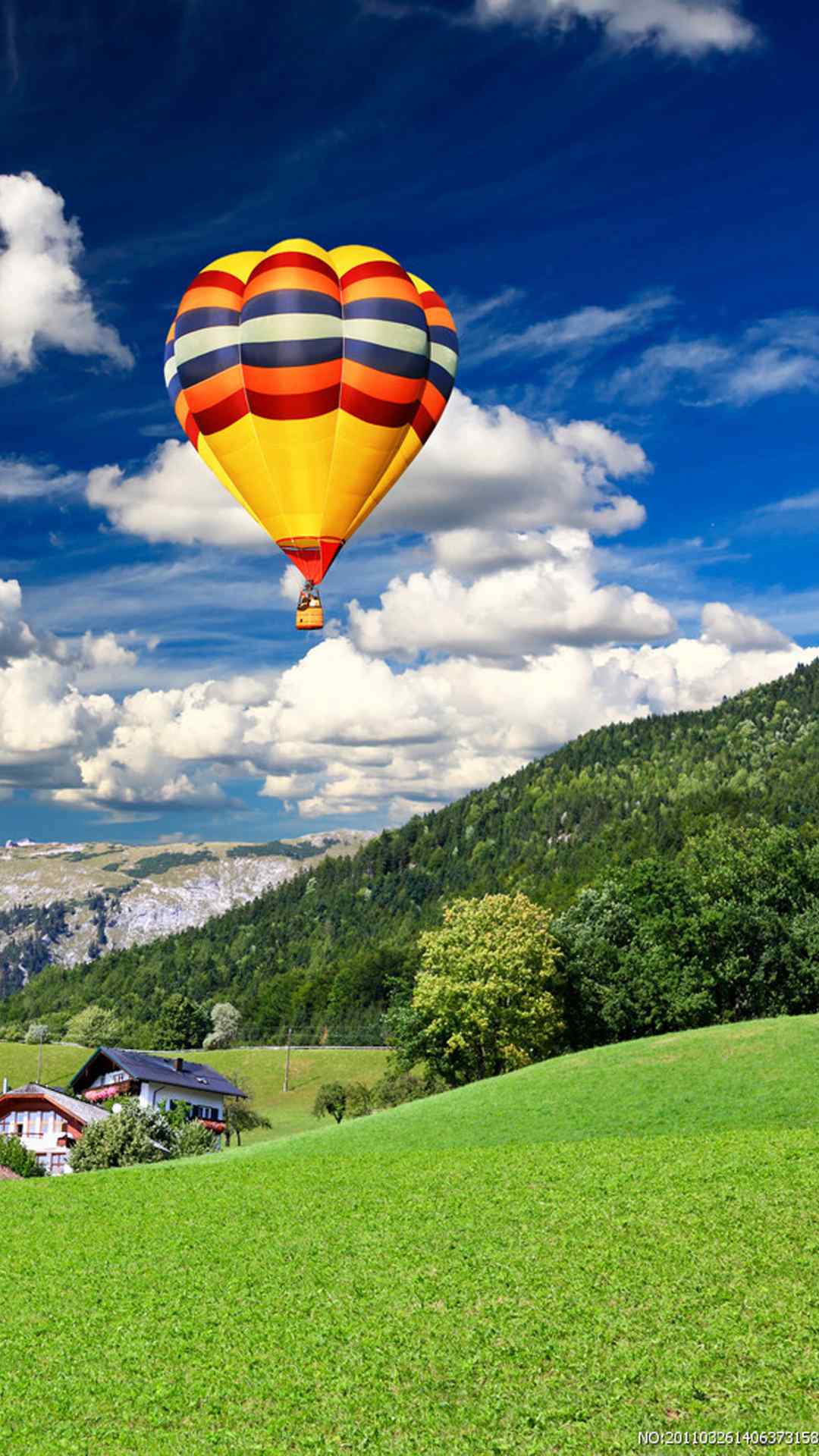 热气球风景摄影高清手机壁纸 - tt98图片网