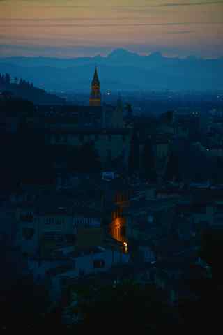意大利佛罗伦萨夜景手机壁纸