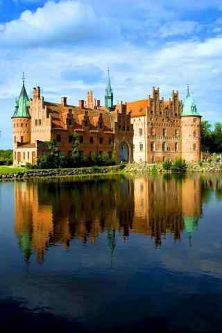 丹麦童话般的城堡