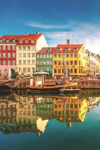 丹麦哥本哈根城市风光摄影手机壁纸