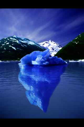 北极冰川全景手机