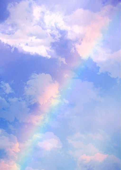 超唯美彩虹天空图片手机壁纸