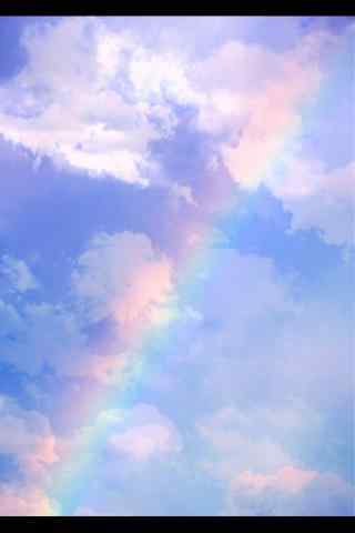 超唯美彩虹天空图片手机壁纸