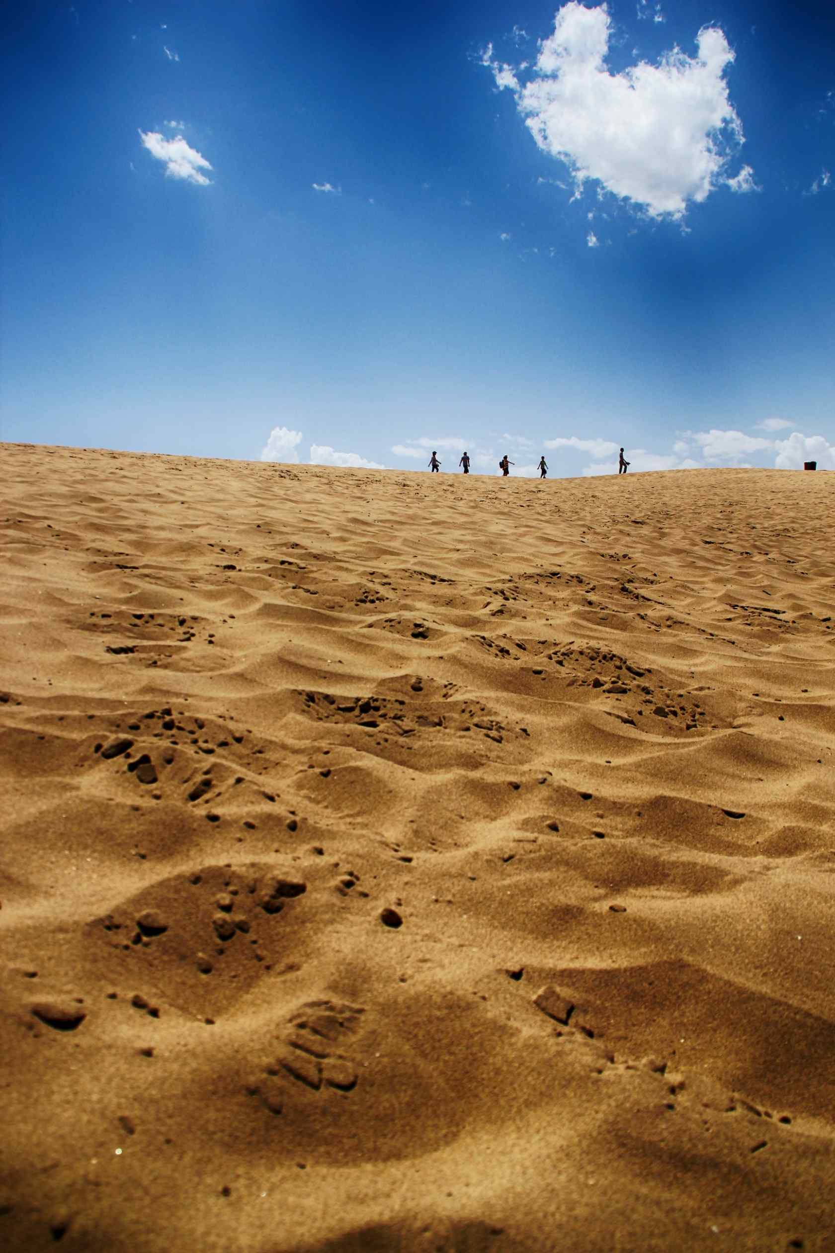 唯美宁夏沙漠风景图片手机壁纸