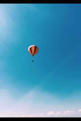 宁夏沙湖热气球图
