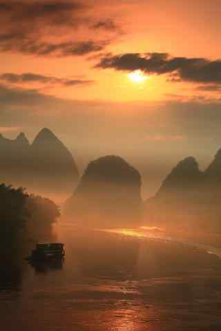 唯美的桂林漓江风景手机壁纸