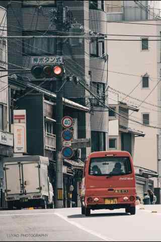 奈良日系复古街道汽车手机桌面壁纸