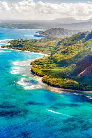小清新夏威夷海边风景手机壁纸