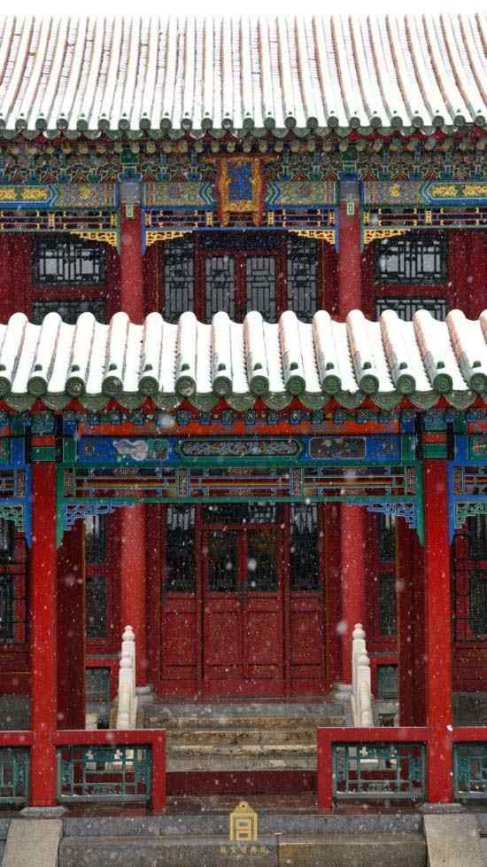 北京故宫唯美雪景手机壁纸