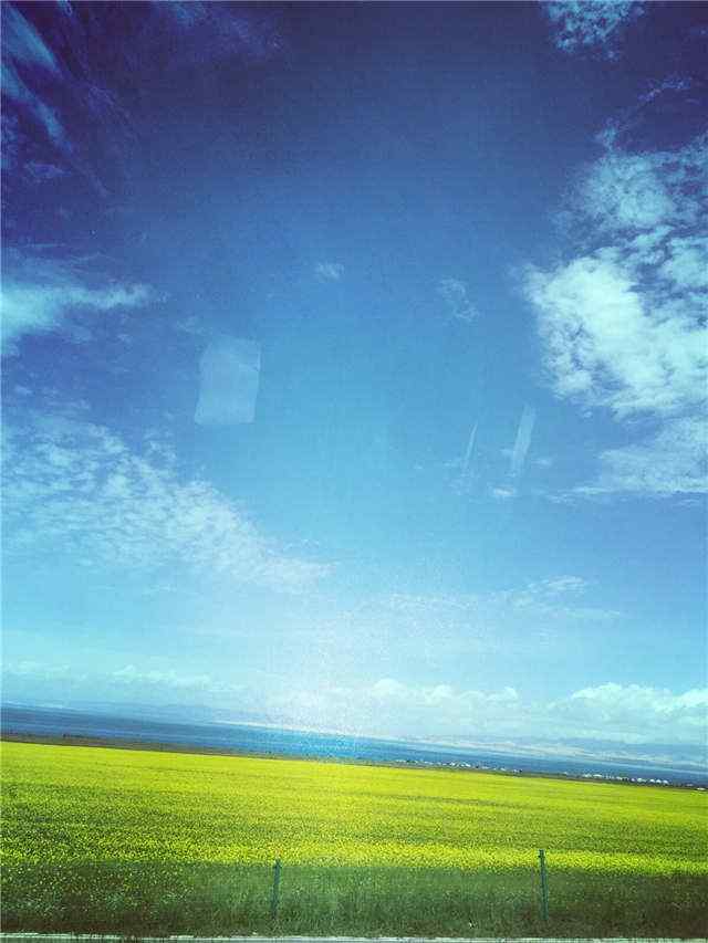 小清新青海湖风景手机壁纸