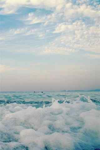 小清新夏日海边清凉风景手机壁纸