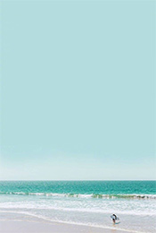 沙滩海浪高清唯美自然风景手机壁纸