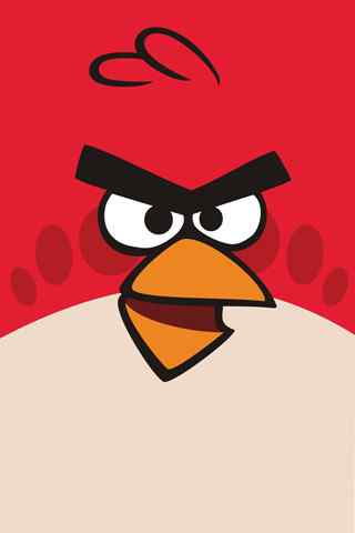 愤怒的小鸟可爱卡通手机壁纸