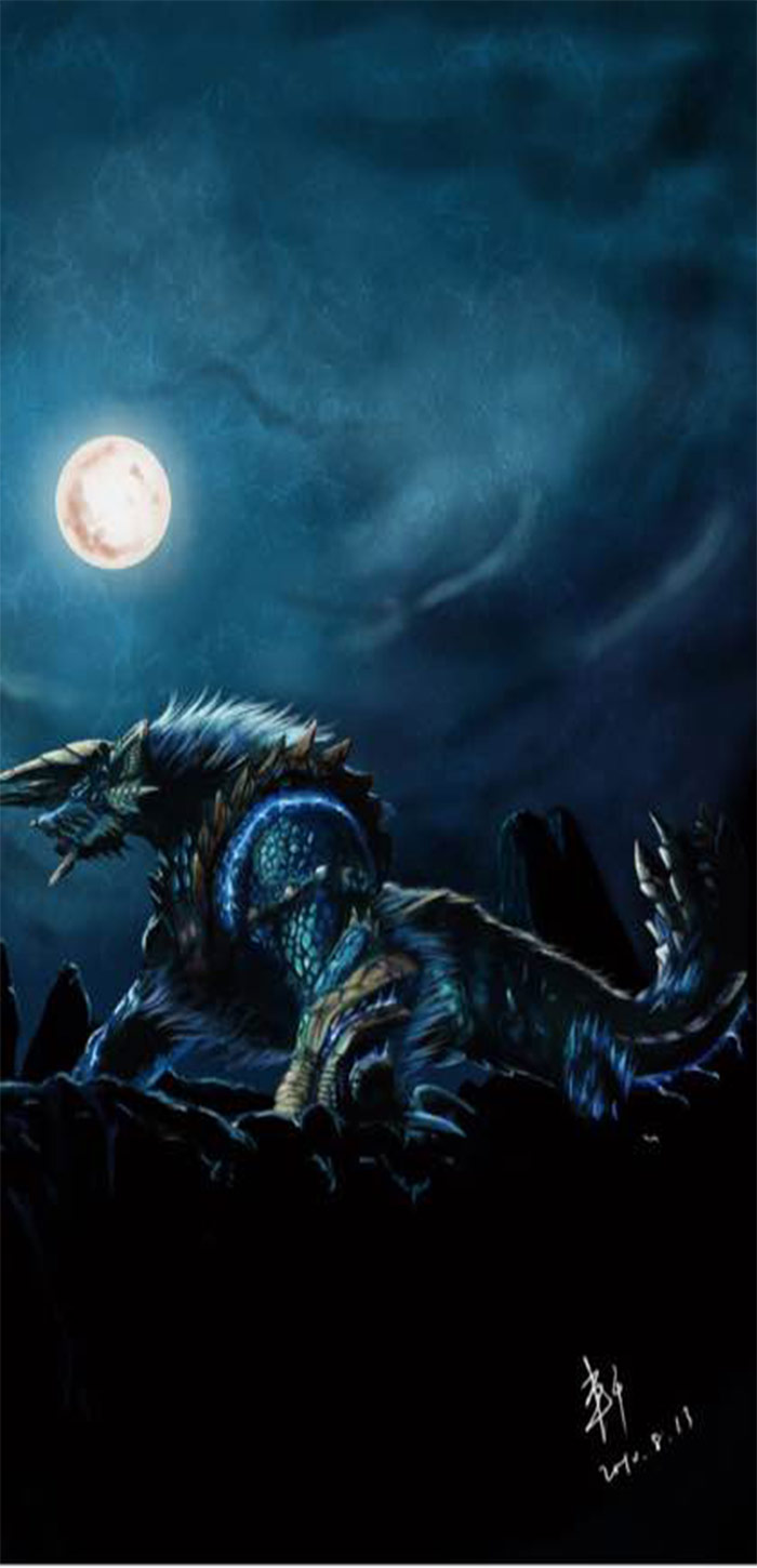 怪物猎人世界雷狼龙帅气图片高清手机壁纸