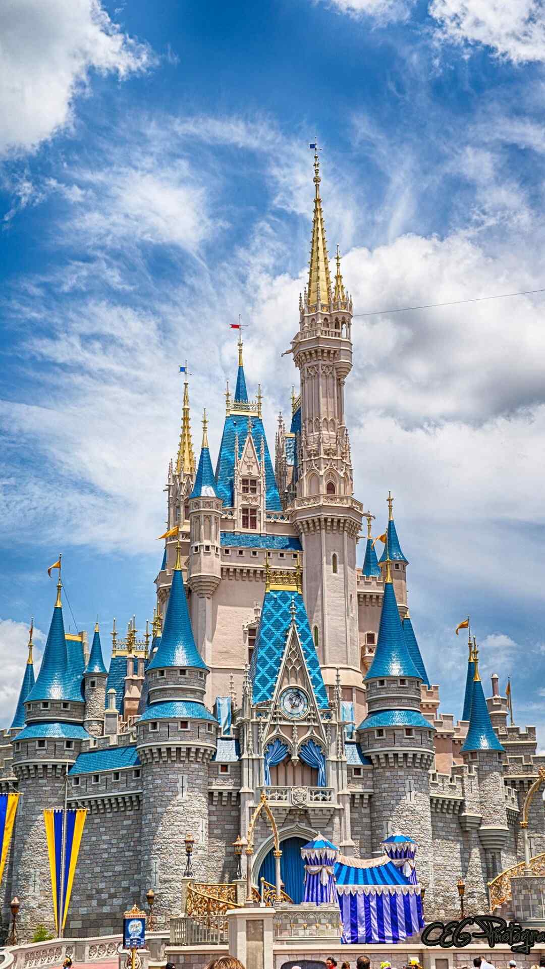 建筑风景图片：迪士尼乐园城堡