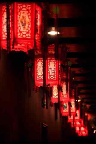中式复古灯笼图片