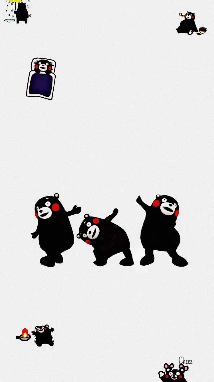 熊本熊可爱卖萌创意自制手机壁纸