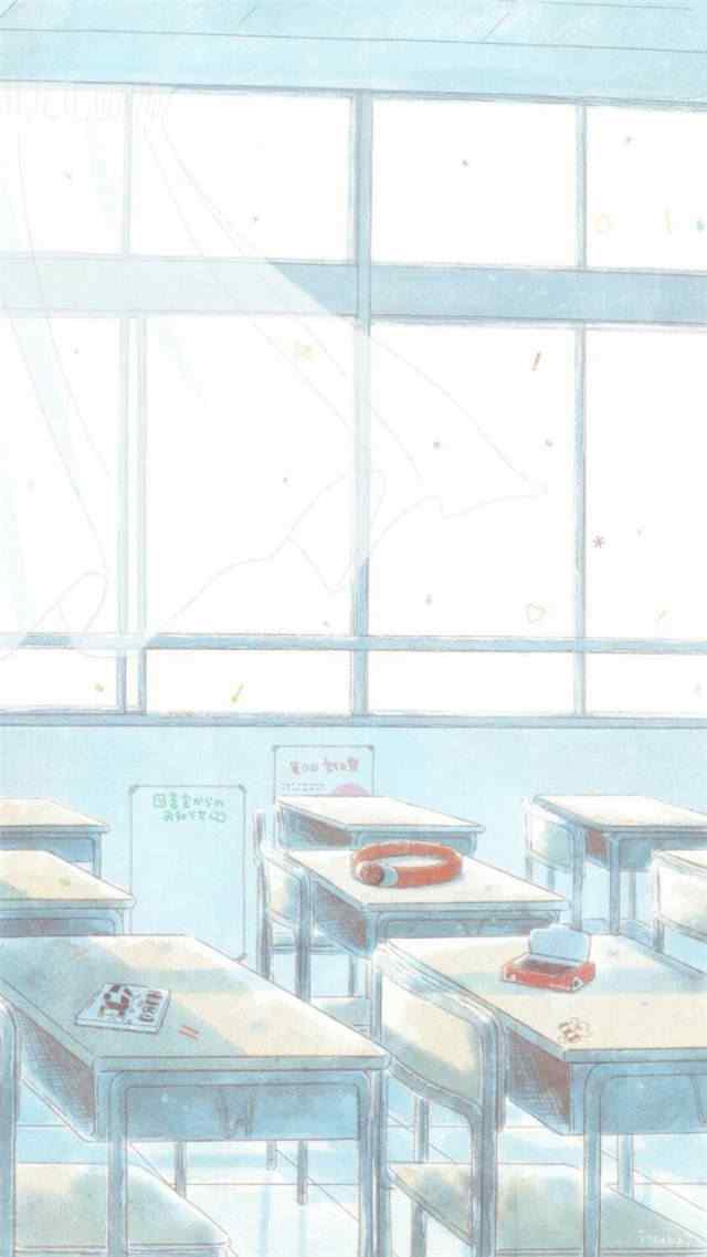 开学季之手绘唯美教室风景壁纸