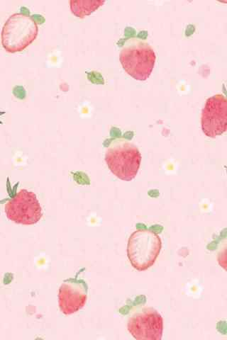 粉色草莓创意手机
