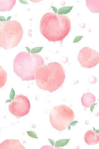 粉色水蜜桃图片手机壁纸