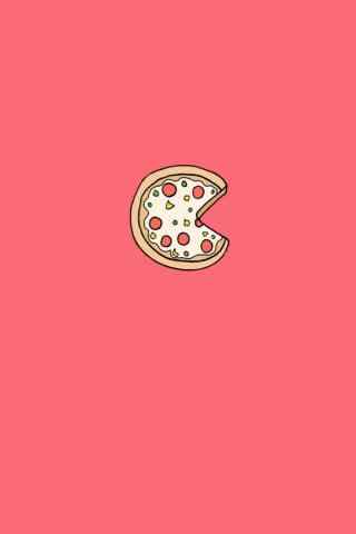 创意披萨粉色图片