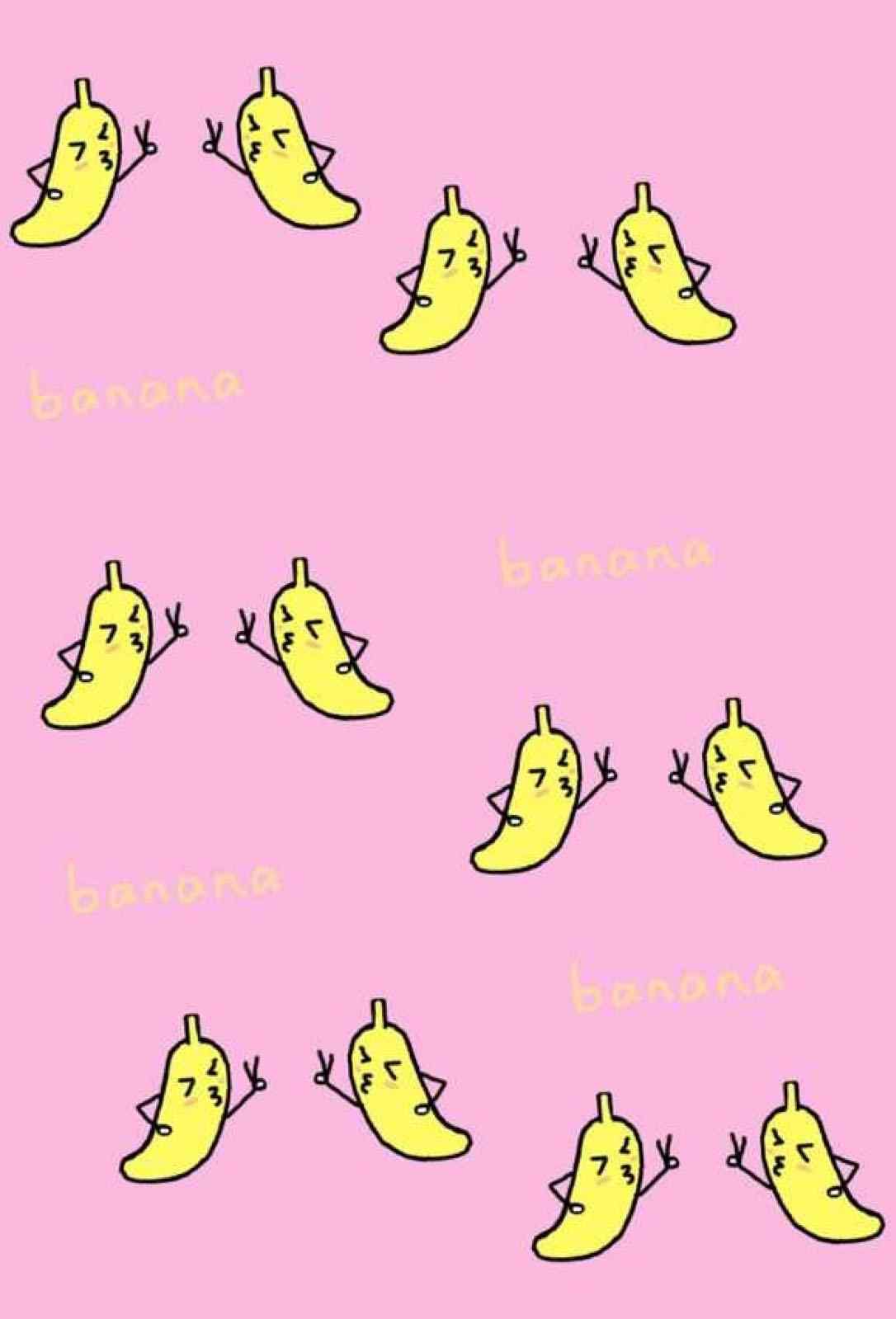 萌萌哒创意香蕉图片手机壁纸