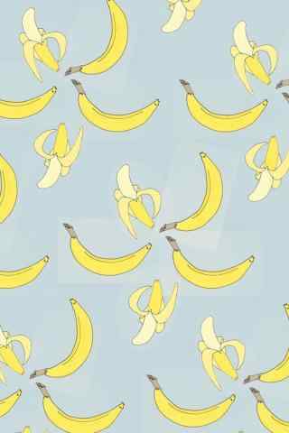 创意搞怪小清新香蕉皮图片手机壁纸