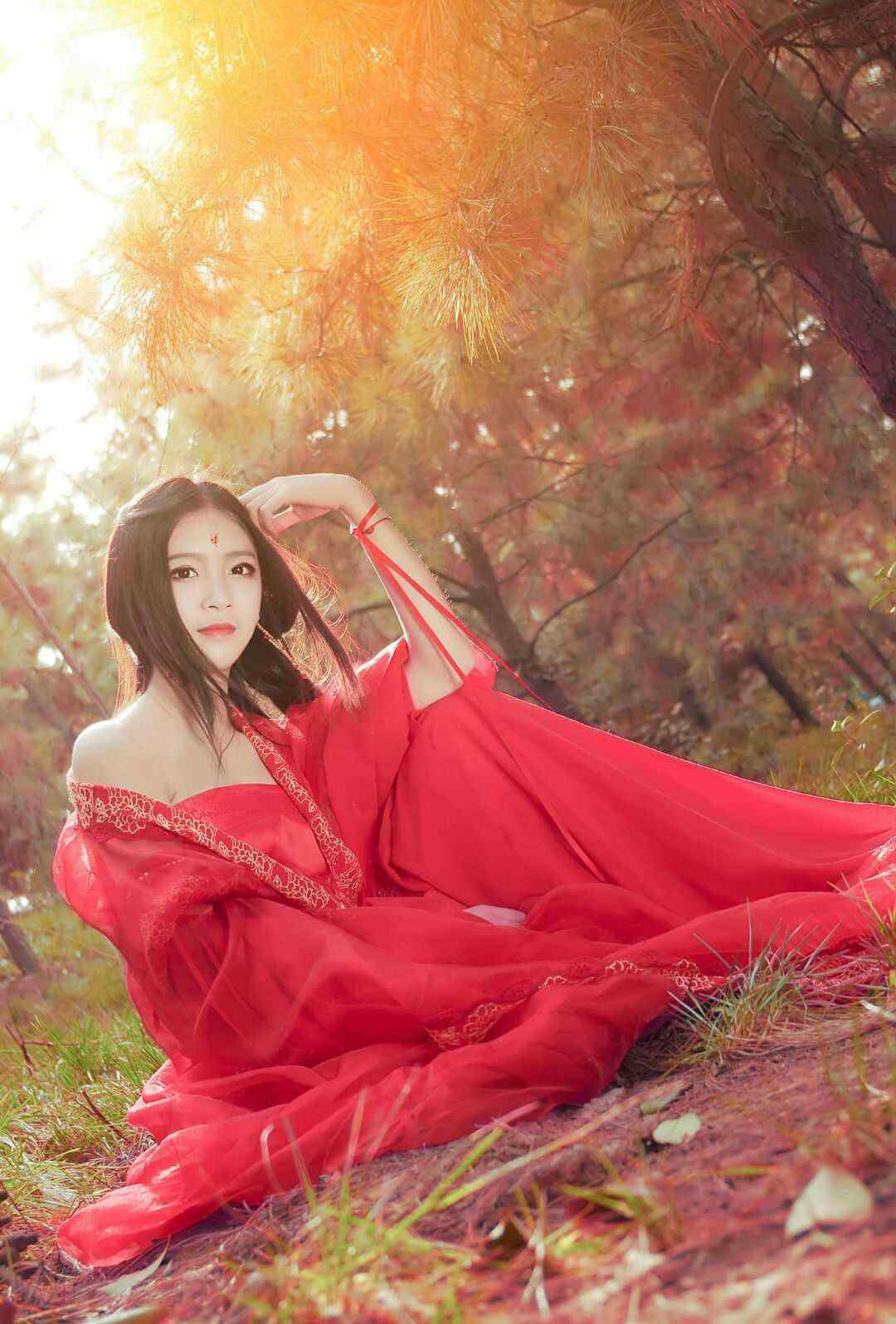 【古装红衣少女】---苏燕-中关村在线摄影论坛