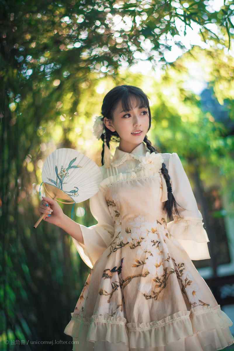 lolita洋装—中国风洋装可爱的少女手机壁纸
