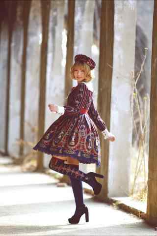 lolita洋装—活泼可爱的少女手机壁纸