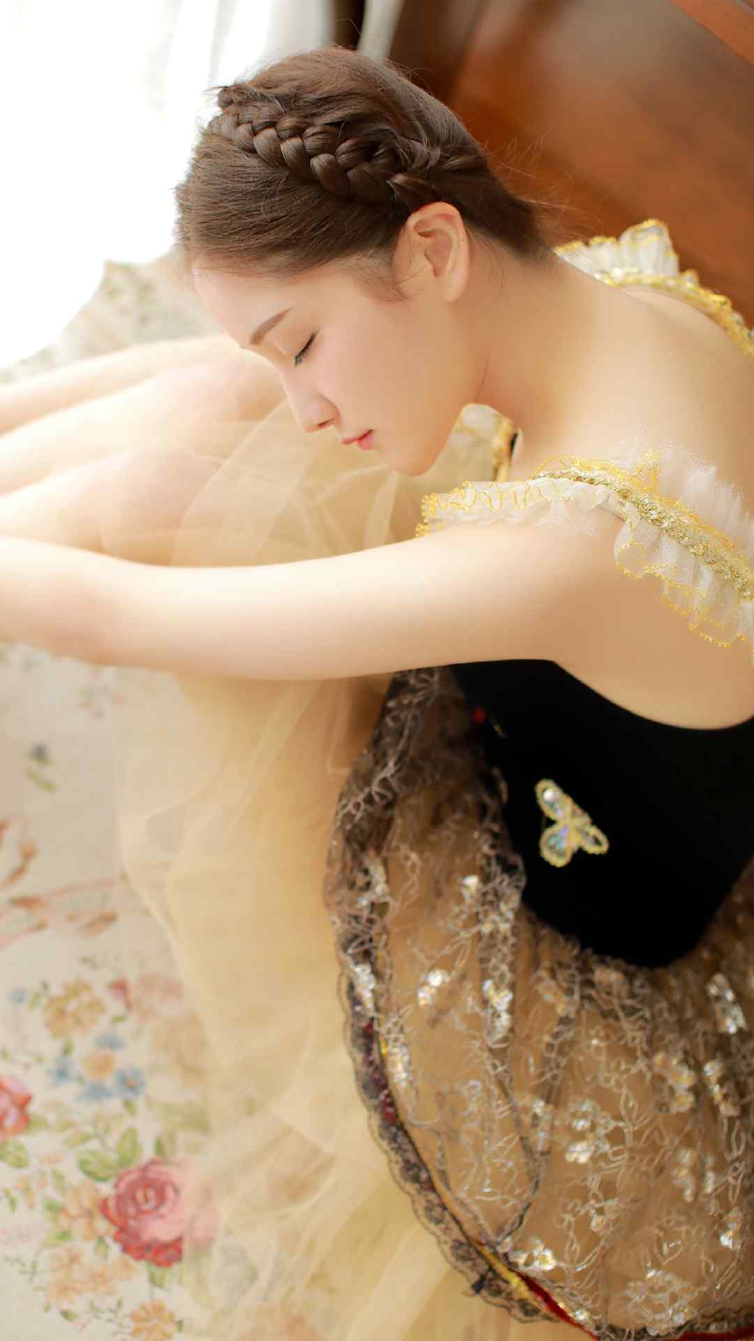 性感美女图片素材芭蕾女孩唯美写真高清手机壁纸