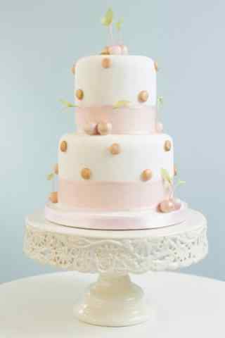 翻糖蛋糕创意简约粉色手机壁纸