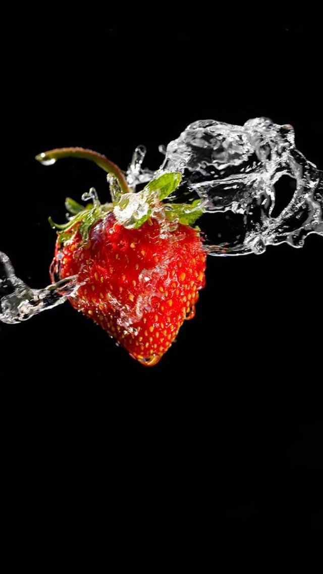 动感草莓手机壁纸