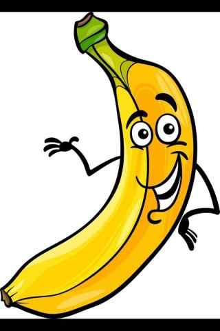 创意搞怪的香蕉表情图片手机壁纸