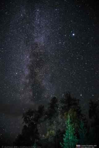 喀纳斯湖和漫天星