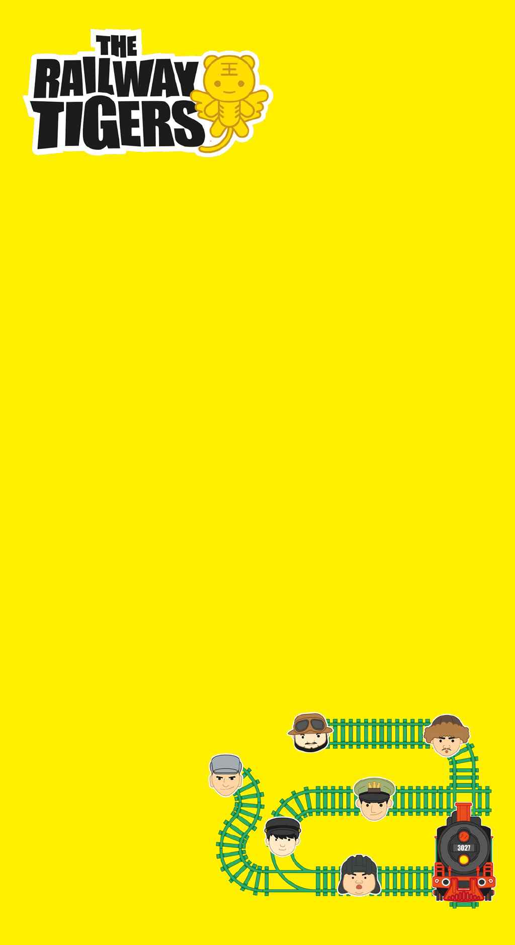 《铁道飞虎》黄色可爱海报手机壁纸