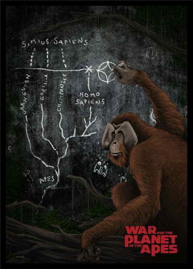 猩球崛起3终极之战猩猩手机壁纸