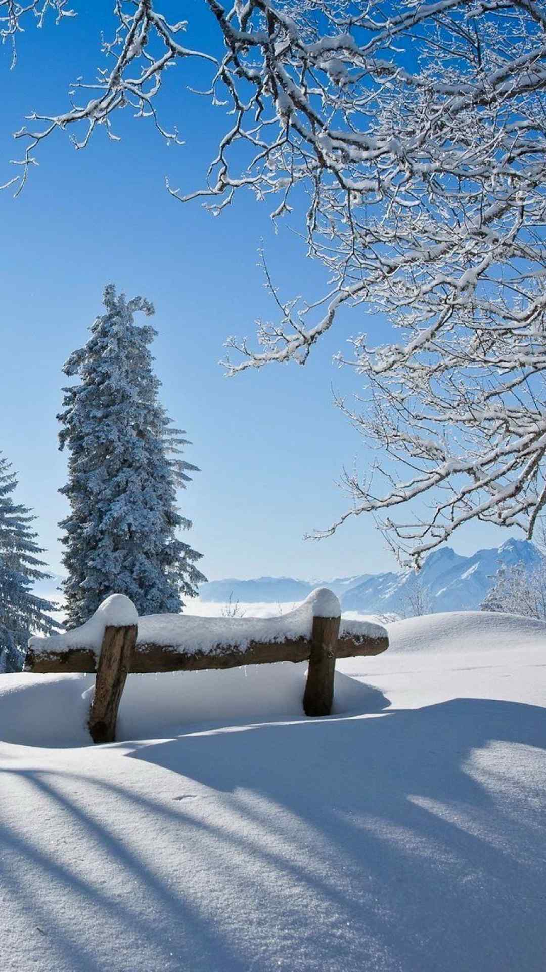 超唯美冬季雪景高清手机壁纸