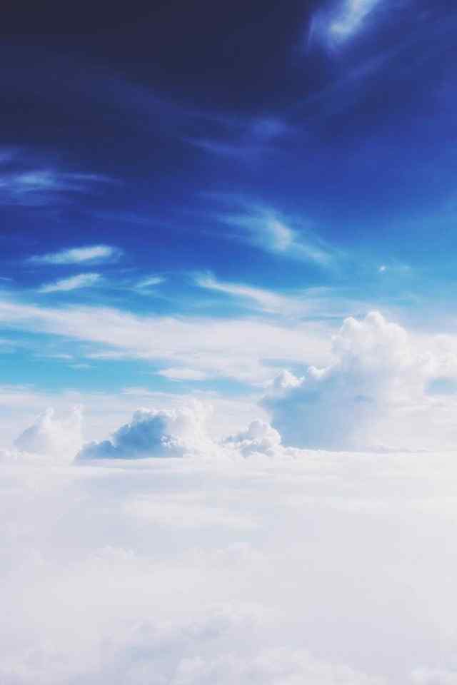绝美天空蓝天白云高清手机桌面壁纸